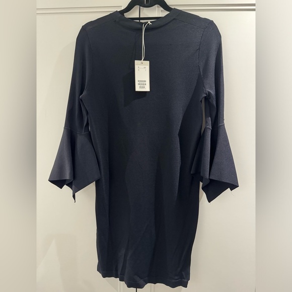 COS black dress with flare sleeves - Picture 2 of 4